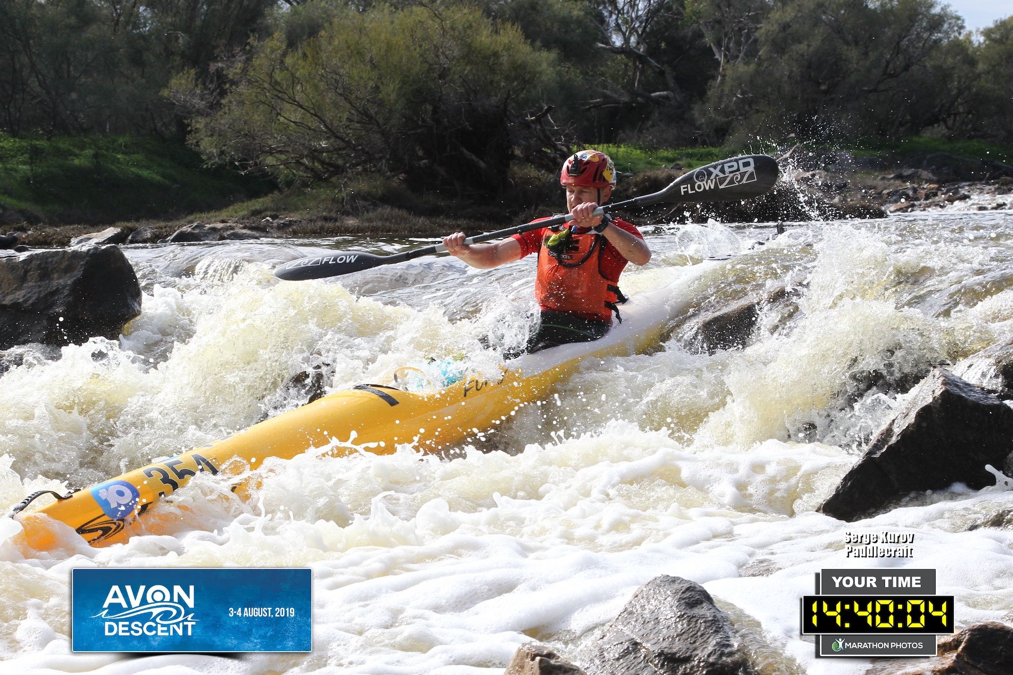 avon descent going through rapid